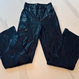 Windsor Black high waisted faux leather‎ flare pants womens  30x31
